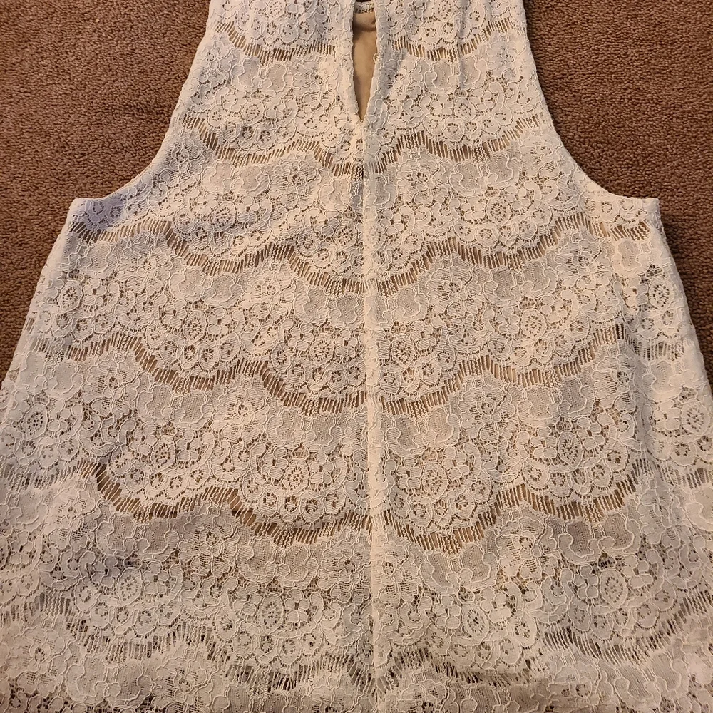 Love,fire blouse size S cream/tan - Picture 8 of 13